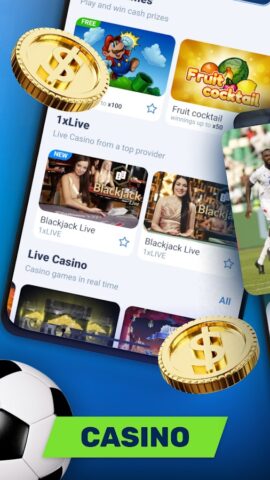 1xBet: Sport Betting & Casino для Android — скриншот 3
