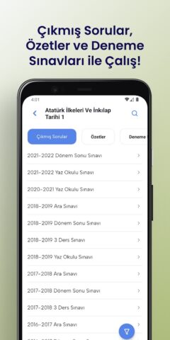 AÖF Soru, AÖF Çıkmış Sorular для Android — скриншот 3