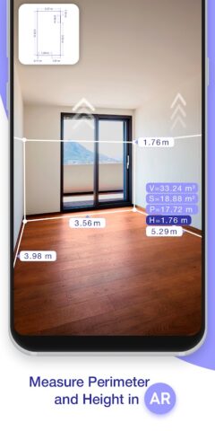 AR Plan 3D — Линейка, Рулетка для Android — скриншот 1