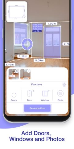 AR Plan 3D — Линейка, Рулетка для Android — скриншот 2