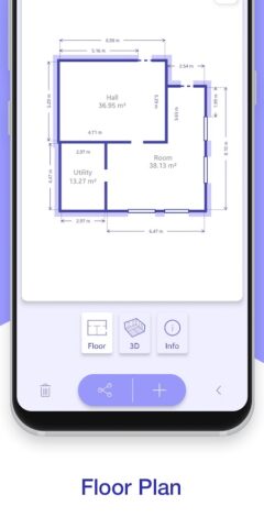 AR Plan 3D — Линейка, Рулетка для Android — скриншот 3