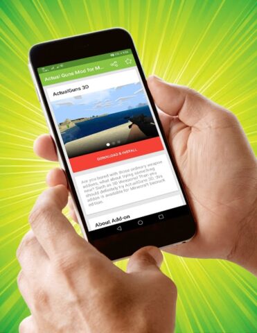 Actual Guns Mod for MCPE для Android — скриншот 1