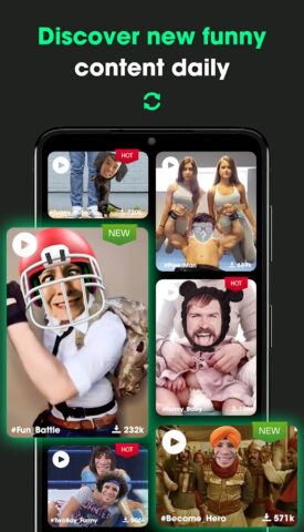 Add Face To Video Reface video для Android — скриншот 4