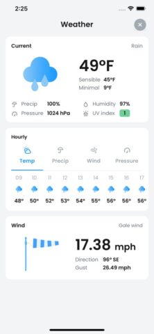 Прогноза клева и погоды для iOS — скриншот 2