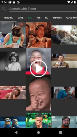 Анимированные стикер WASticker для Android — скриншот 4