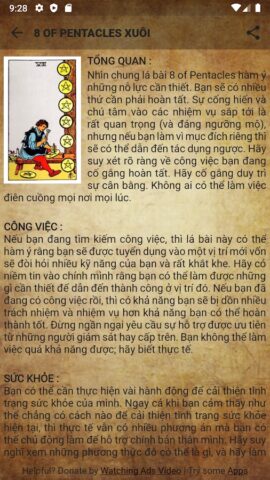 Bói bài Tây -Tarot для Android — скриншот 4