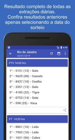 Bicho Certo — Resultados для Android — скриншот 3