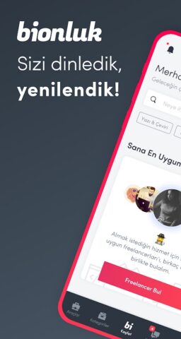 Bionluk — Yetenekli Freelancer для Android — скриншот 1
