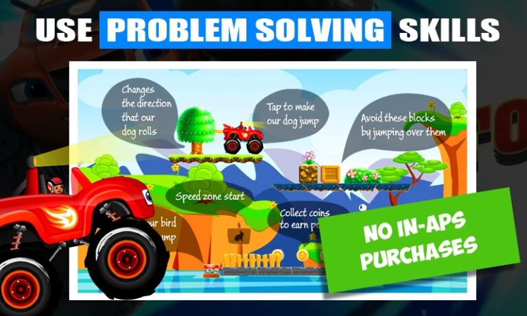 Blaze Power Tires Race Game для Android — скриншот 1