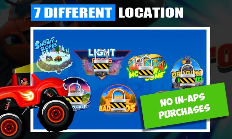 Blaze Power Tires Race Game для Android — скриншот 2