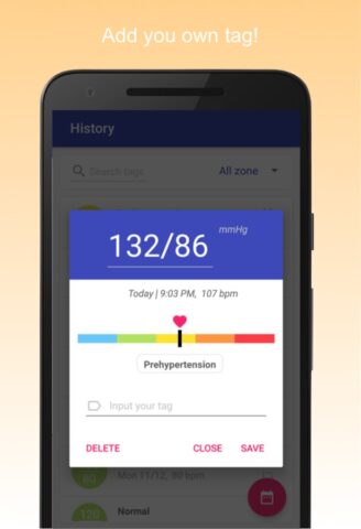 Blood Pressure Diary для Android — скриншот 4