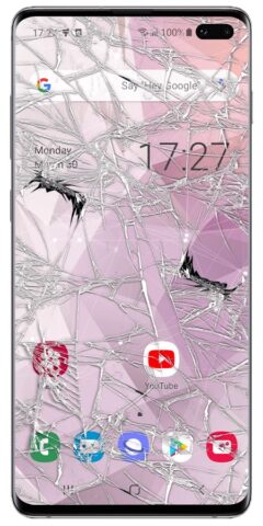 Сломанный Экран эффект шутка для Android — скриншот 1