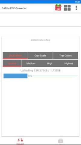CAD to PDF Converter для Android — скриншот 2