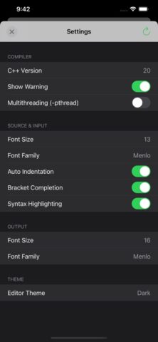 C/C++ Programming Compiler для iOS — скриншот 5