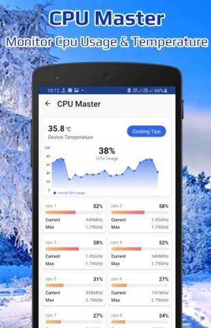 CPU Monitor для Android — скриншот 2