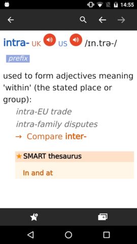 Cambridge English Dictionary для Android — скриншот 2