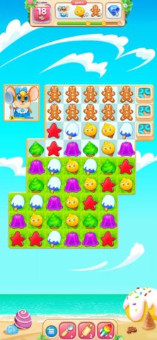Сладкие загадки: игра 3-в-ряд — скриншот 5