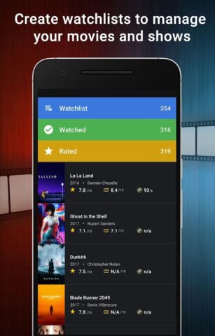 CineTrak: Дневник фильмов/шоу для Android — скриншот 2