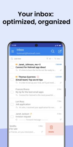 Connect for Hotmail & Outlook для Android — скриншот 2