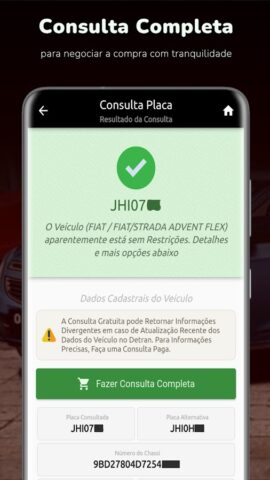 Consulta Placa — Débitos, Fipe для Android — скриншот 4