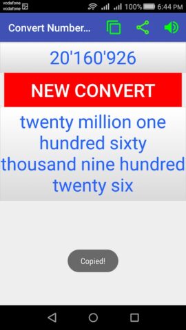 Convert Number to Word для Android — скриншот 4