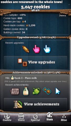 Cookie Clicker для Android — скриншот 3
