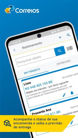 Correios для Android — скриншот 1