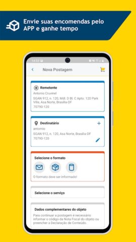 Correios для Android — скриншот 3