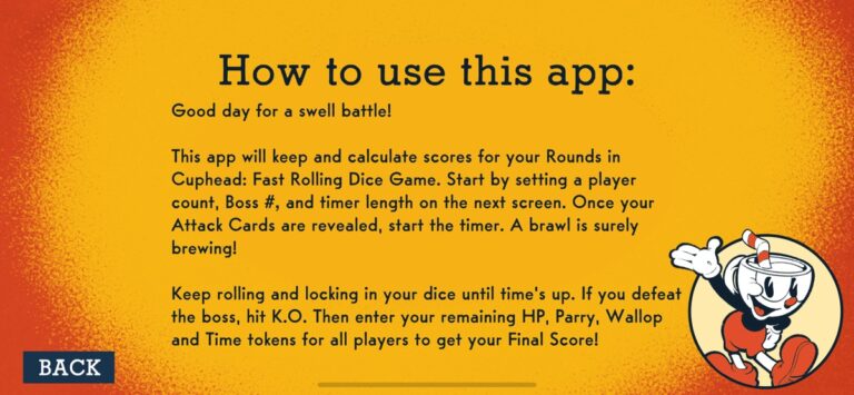 Cuphead Fast Rolling Dice Game для iOS — скриншот 2