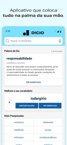 Dicionário de Português Dicio для Android — скриншот 1