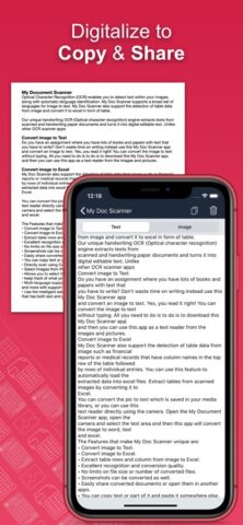 Doc : Image to Excel Converter для iOS — скриншот 1