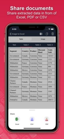 Doc : Image to Excel Converter для iOS — скриншот 3