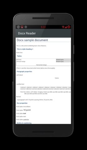 Docx Reader для Android — скриншот 2