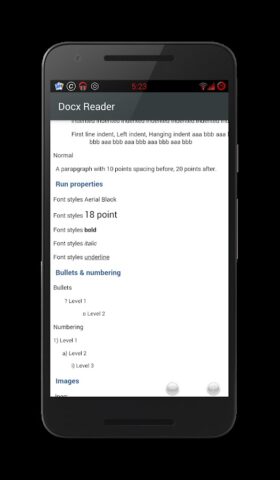 Docx Reader для Android — скриншот 4