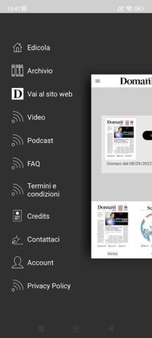 Domani для Android — скриншот 3