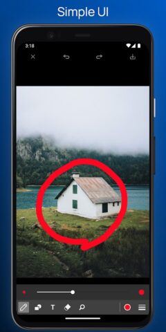 Рисовать на фото для Android — скриншот 1