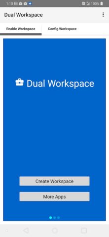 Двойное рабочее пространство для Android — скриншот 1