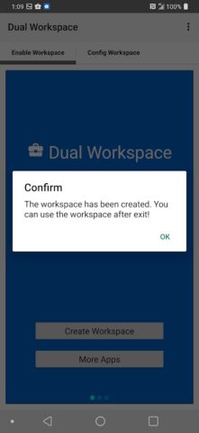 Двойное рабочее пространство для Android — скриншот 4