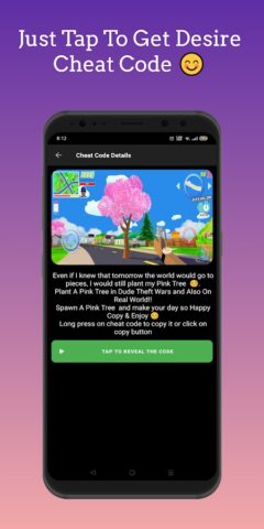 Dude Theft Wars, Cheat Codes для Android — скриншот 2