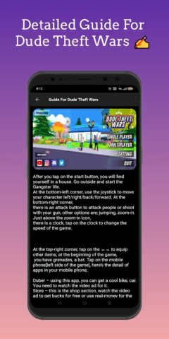 Dude Theft Wars, Cheat Codes для Android — скриншот 5