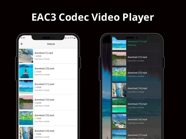 EAC3 Codec Video Player для Android — скриншот 2
