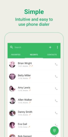 Easy Phone: Dialer & Caller ID для Android — скриншот 2