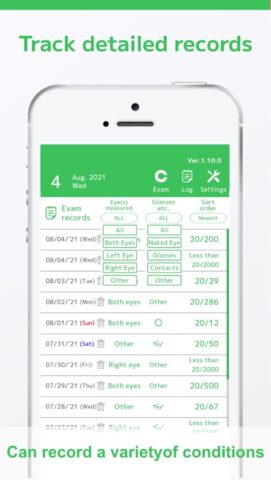 Easy Vision Exam для Android — скриншот 2