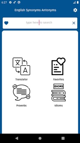 English Synonyms Antonyms Dic для Android — скриншот 1