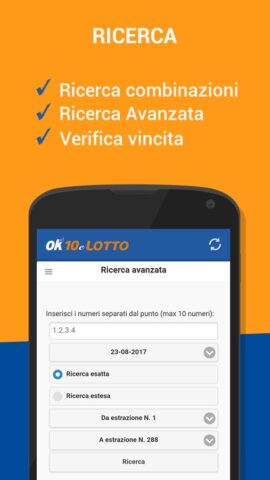 Estrazioni 10 e Lotto 5 minuti для Android — скриншот 3