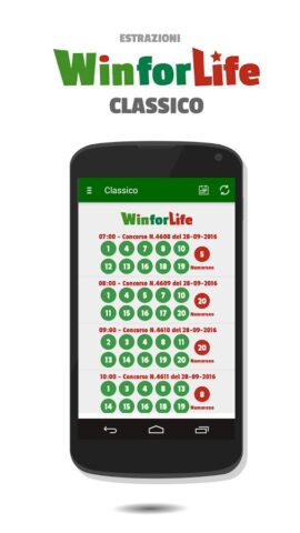 Estrazioni WinForLife для Android — скриншот 1