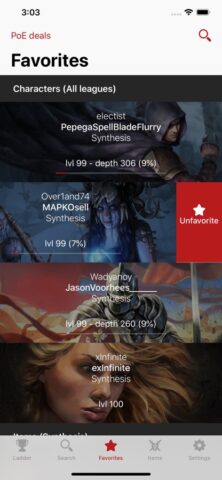 Exile Companion (PoE) для iOS — скриншот 2