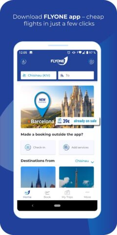 FLYONE для Android — скриншот 1