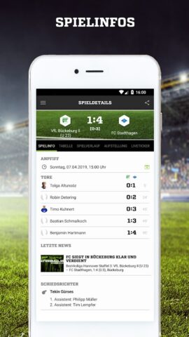 FUSSBALL.DE для Android — скриншот 5