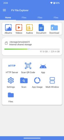FV File Manager для Android — скриншот 1